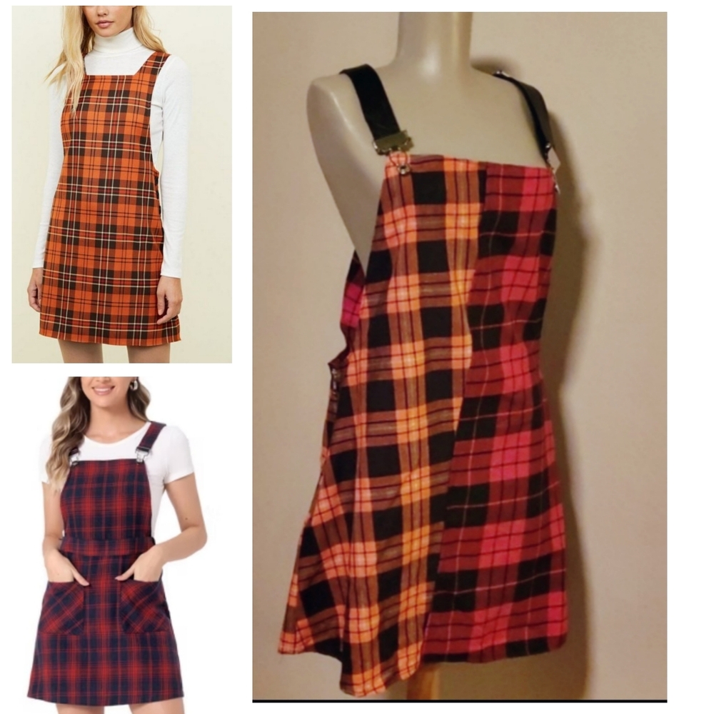 LF RP4LF plaid mini jumper.  Size M.  NWTs